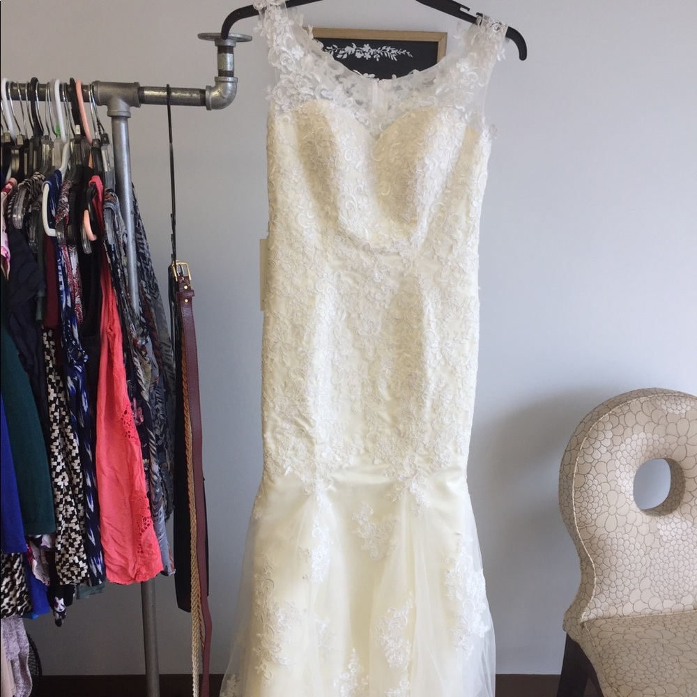 Fit and flare lace Wedding dress